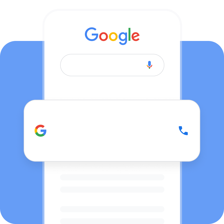 Google Search Ads — ads appear at the top of search results